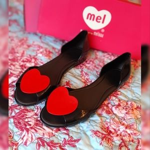 Mel by Melissa Heart Jelly Shoes Flats